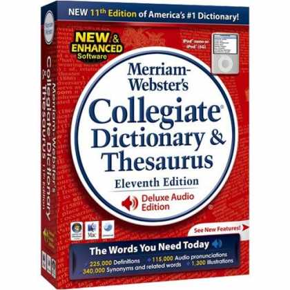 Bestselling Software (2008) - Merriam Websters Collegiate Dictionary & Thesaurus 11th Edition
