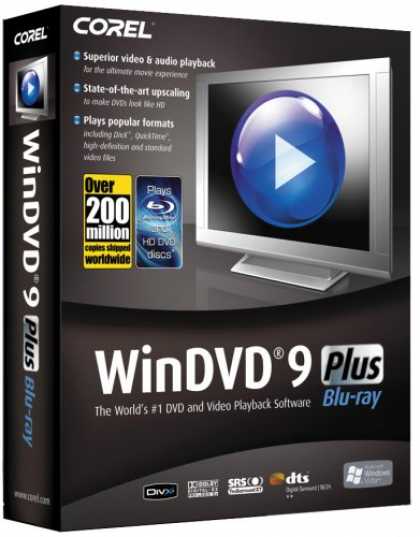 Bestselling Software (2008) - Corel WinDVD 9 Plus (Blu-ray)