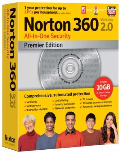 Bestselling Software (2008) - Norton 360 Version 2.0 Premier Edition