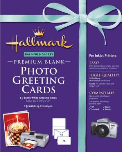 Bestselling Software (2008) - Hallmark Half-Fold Glossy Premium Photo Greeting Cards