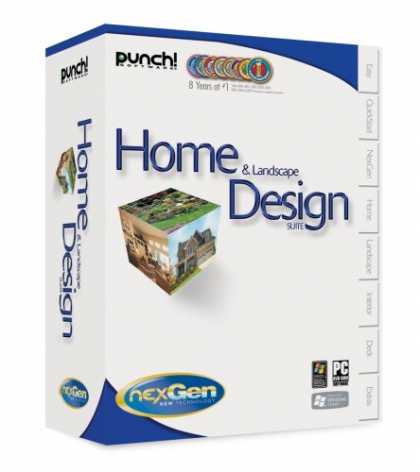Bestselling Software (2008) - Punch! Home & Landscape Design Suite with NexGen Technology