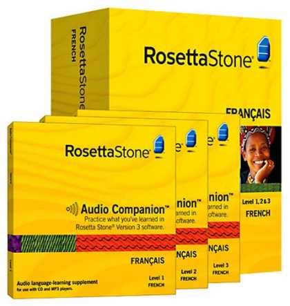 Bestselling Software (2008) - Rosetta Stone Version 3: French Level 1, 2 & 3 Set with Audio Companion