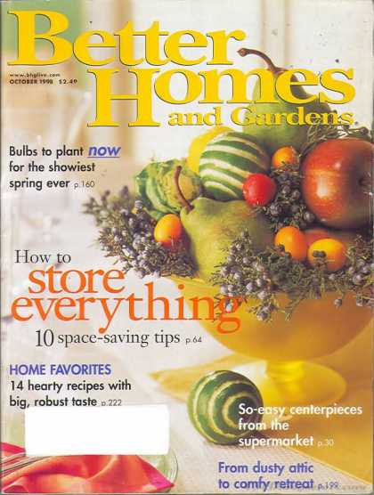 Better Homes and gardens - October 1998