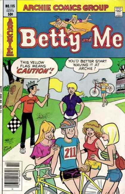 Betty and Me 115 - Jughead - Archie - Checkered Flag - Yellow Flag - Bicycle