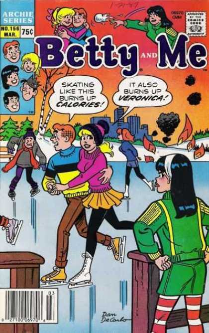 Betty and Me 156 - Archie Series - Approved By The Comics Code Authority - Mar - Calories - Veronica