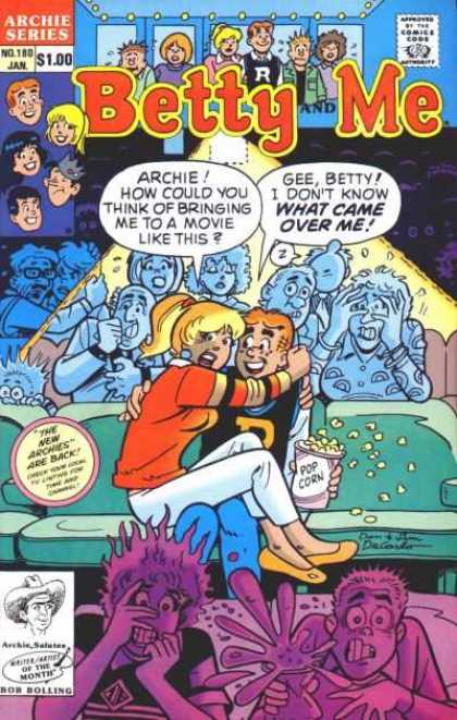 Betty and Me 180 - Archie - Couch - Popcorn - Scary Movie - Frightened