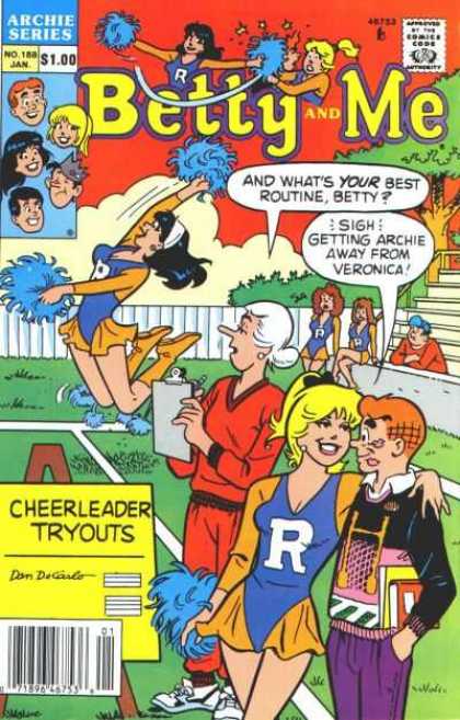 Betty and Me 188 - Veronica - Cheerleader - Tryouts - Sign - Routine
