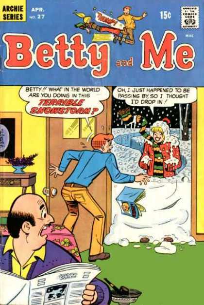 Betty and Me 27 - Snow Storm - Newspaper - Archie - Scarf - Pipe