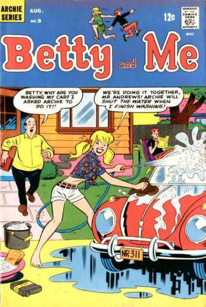 Betty and Me 9 - Archie - Mr Andrews - Car Washing - Pail - Hose