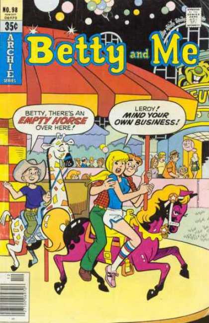 Betty and Me 98 - Archie - Speech Bubbles - 35 Cents - Horse - Giraffe