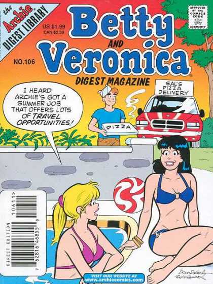 Betty and Veronica Digest 106 - Archie - Pizza - Sals - Car - Delivery