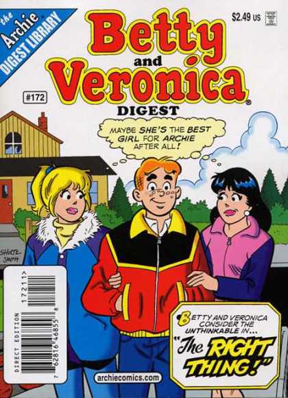 Betty and Veronica Digest 172 - Best Girl - Archie - Digest Library - Jackets - Cold