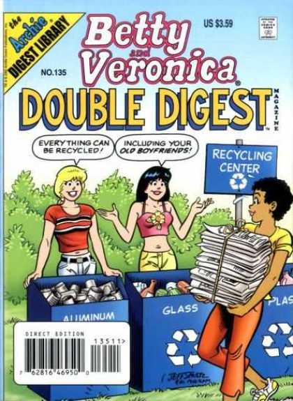 Betty and Veronica Double Digest 135 - Archie - Recycling Center - Newspaper - Glass - Aluminum