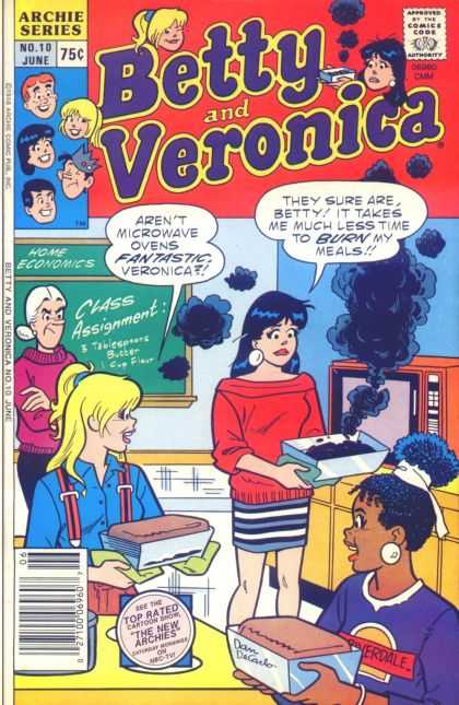 Betty and Veronica 10 - Microwave - Smoke - Home Economics - Burn - Dan Decarlo