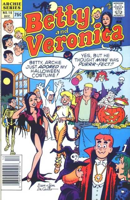Betty and Veronica 16 - Archie - Halloween - Party - Cat - Vampire