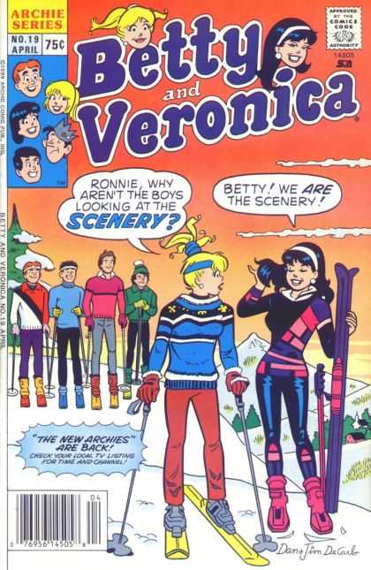 Betty and Veronica 19 - Boys Being Boys - Ski Bunnies - Fun On The Slopes - Its A Beautiful Day - Friends Having Fun