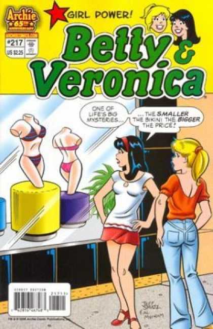 Betty and Veronica 217 - Price - Swimsuits - Bikini - Store - Window Display