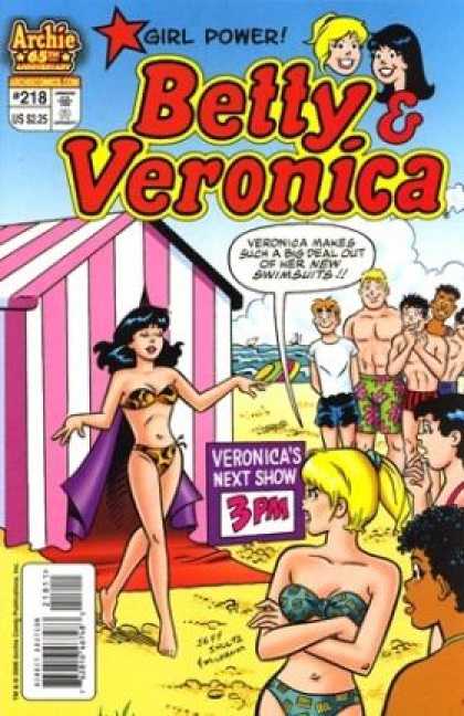 Betty and Veronica 218 - Girl Power - Beach - Boys - Bikini - Swimsuits