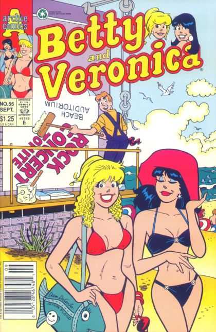 Betty and Veronica 55 - Beach - Auditorium - Archie - Paint - Ocean