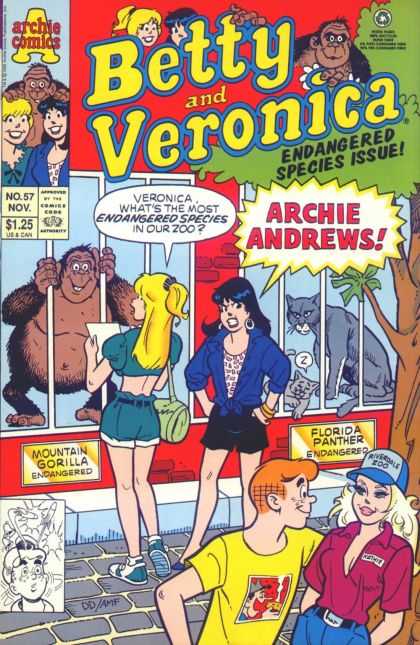 Betty and Veronica 57 - Archie - Zoo - Speech Bubble - Gorilla - Animals
