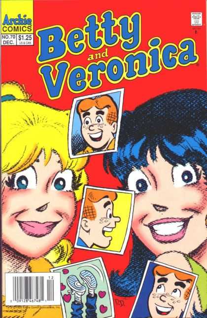 Betty and Veronica 70 - Archies Photos - Hearts - Sneakers - Close-up - Blond Ponytail