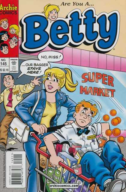 Betty 145 - Bagger - Super Market - Shopping Cart - Archie - Groceries - Stan Goldberg