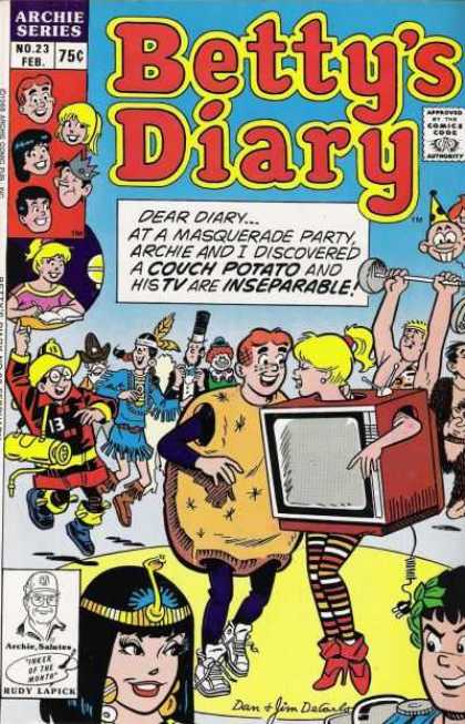 Betty's Diary 23 - Dancing - Teens - Costume - Fireman - Tv Set