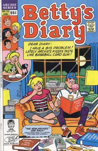 Betty's Diary 25 - Archie Series - No 25 - June - Artist Of The Month Dan Parent - Couch