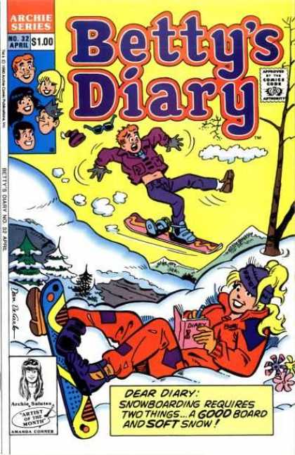 Betty's Diary 32 - Archie - Betty - Snow - Mountain - Skiis
