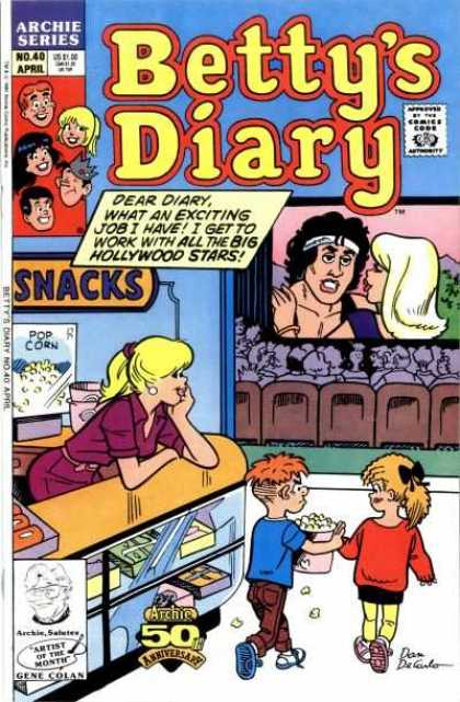 Betty's Diary 40 - Hollywood - Pop Corn - Snacks - Theater - Stars