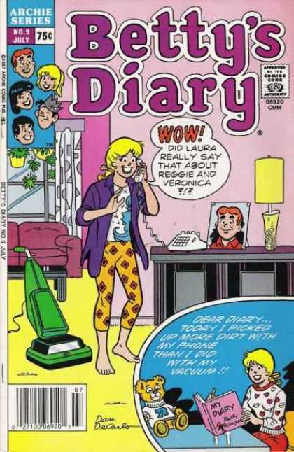 Betty's Diary 9 - Archie Series - Number 9 July - Did Laura Really Say That About Reggie And Veronica - My Diary - Phone Dialog