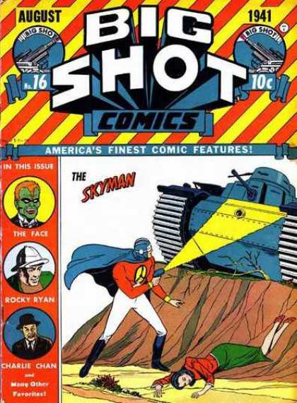 Big Shot 16 - August - No 16 - 1941 - The Skyman - The Face