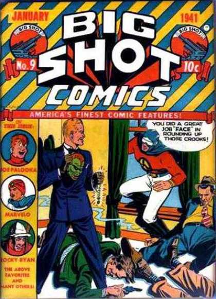 Big Shot 9 - Mask - Gun - Small Shot - Green Screen - America Finest Comic