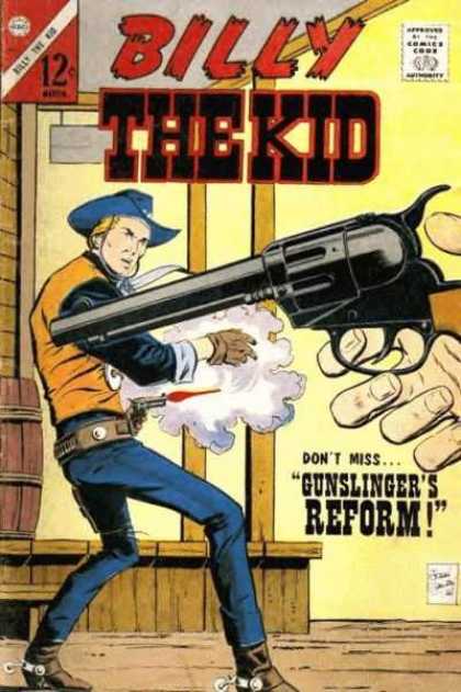 Billy the Kid 60 - Gun - Cowboy - Shooting - Gunslingers Reform - Comics Code