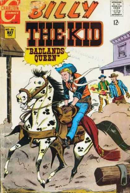 Billy the Kid 66 - Approved By The Comics Code - Charlton Comics - Barlands Queen - Horse - Dust