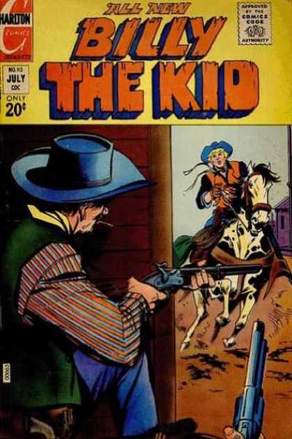 Billy the Kid 93 - Cowboy - All New - Yellow - Horse - Shootout