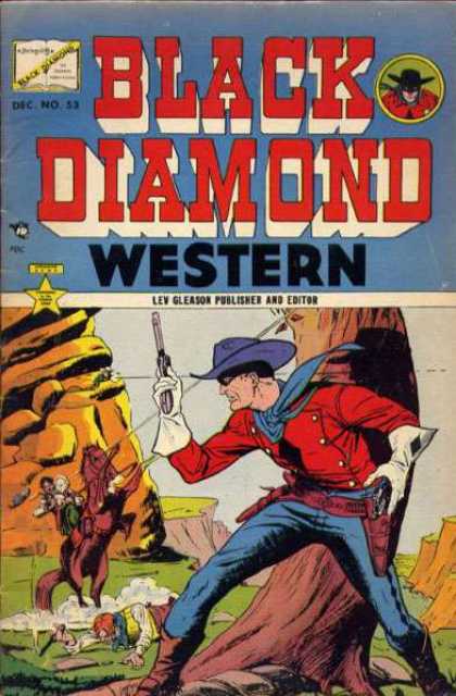 Black Diamond Western 53 - Blue Hat - Pistol - Blue Scarf - Red Shirt - Close Call With A Bullet