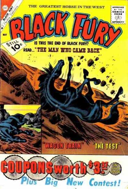 Black Fury 30 - Horse - Rocks - The Man Who Came Back - Black Fury - Comics Code