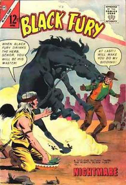 Black Fury 41 - Nightmare - Approved By The Comics Code - Cap - Horse - At Last Will Make You Do My Sidding