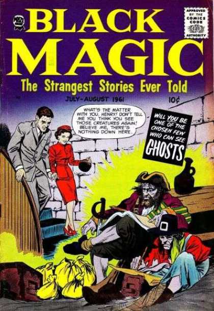 Black Magic 48 - Approved By The Comics Code - Authority - Woman - Fire - Ghost
