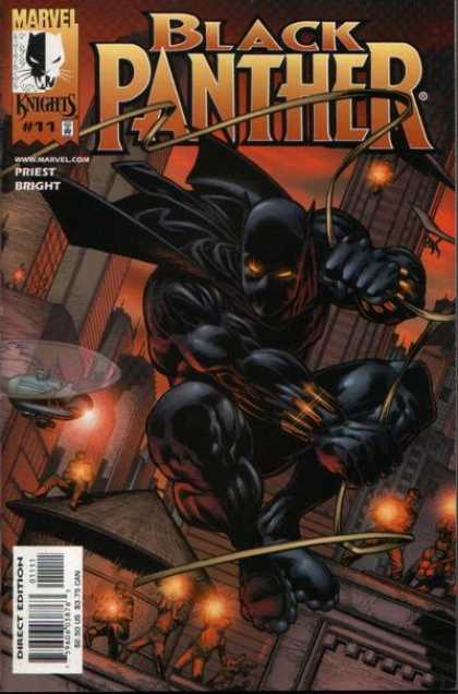 Black Panther (1998) 11 - Marvel Knights - Priest - Gun Fire - City Escape - Twilight