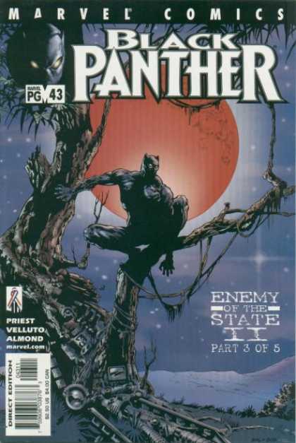 Black Panther (1998) 43 - Enemy Of The State - Moon - Cat Like - Tree - Marvel Pg