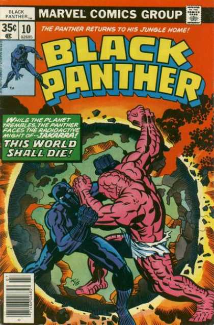 Black Panther 10 - Marvel - Fight - Smoke - Earth - Planet - Jack Kirby