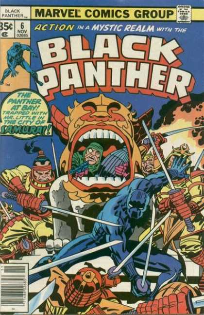 Black Panther 6 - The Panther At Bay - Trapped - Mr Little - Marvel Comics Group - Inside The Mask - Jack Kirby