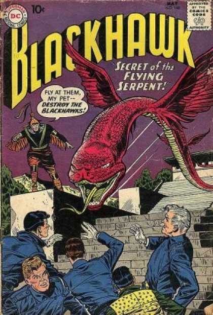 Blackhawk 148 - Dc Comics - Retro - Secret Of The Flying Serpent - Vintage - Military Comics 1