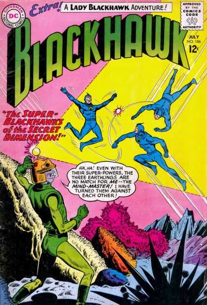 Blackhawk 186 - A Lady Blackhawk Adventure - Dc Comics - July - No 186 - 12 Cents
