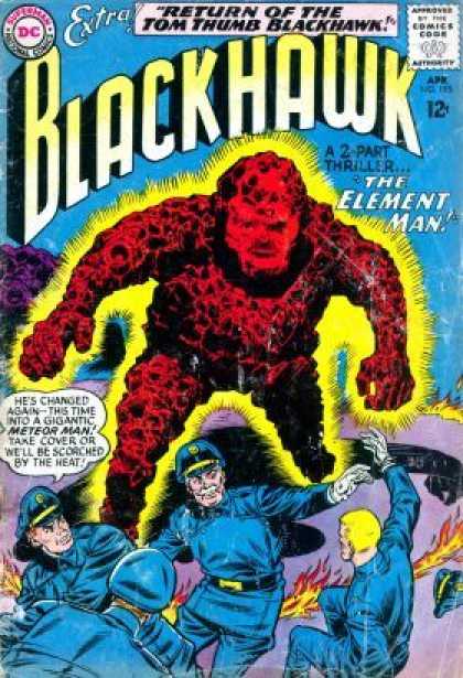 Blackhawk 195 - The Element Man - Meteor Man - Police - Fire - Rocks