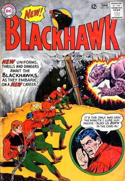 Blackhawk 197 - Dc - Superman - National Comics - Approved By The Comics Code Authority - Rope