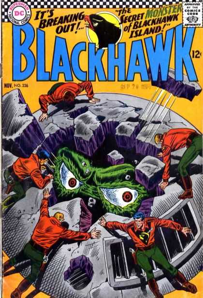 Blackhawk 226 - Secret Monster Of Blackhawk Island - No 226 - Escape - Humans Are Helpless - Monster Prison Destruction