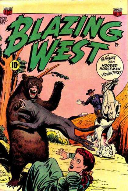 Blazing West 19 - Hooded Horseman - Bear Attack - Damsel In Distress - Cowboy - Wild West